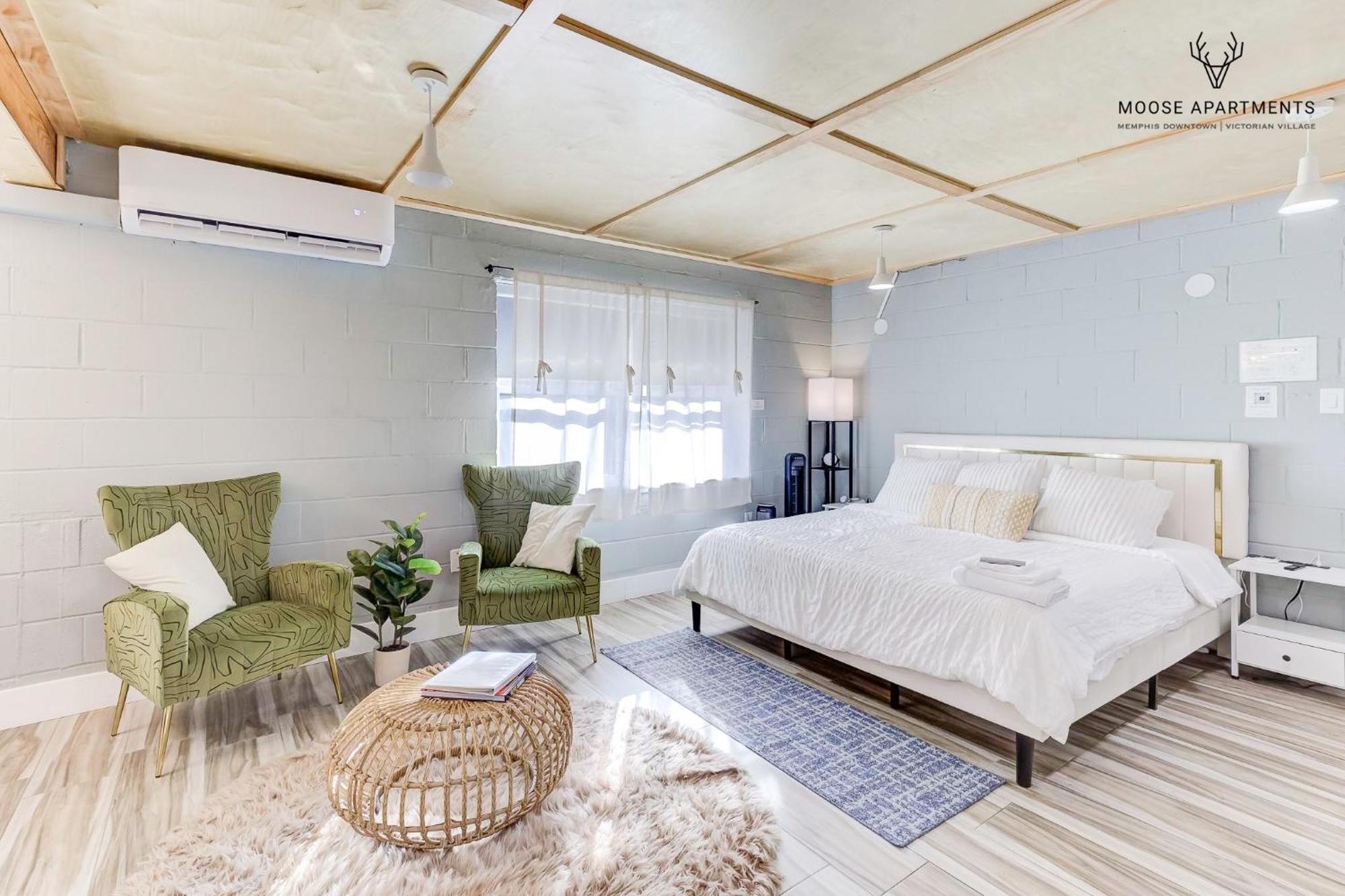 The Moose #6 - Modern Luxe Studio With Free Parking & King Bed 孟菲斯 外观 照片